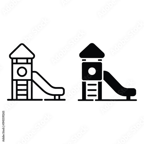 Kids Park Playground Slide Structure for Outdoor Recreation