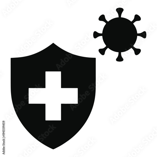 Medical Shield with Cross Protecting Against Virus and Disease Outbreaks