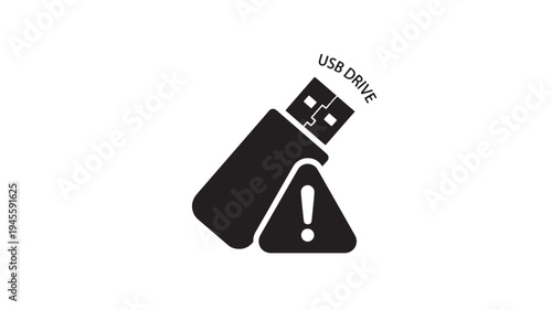 USB Drive Warning Icon