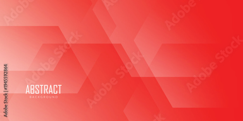 abstract creative red gradient polygon layered background.
