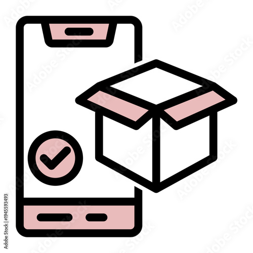Minimum Viable Product Prototype icon from the Digital Business icon collection (Outline Color Lineal Style)