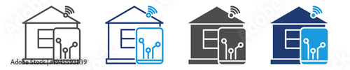 smart home icon set multiple style