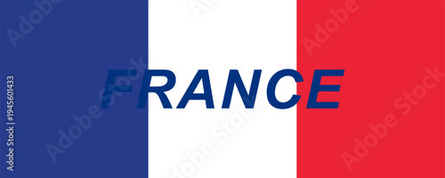 France country banner. French flag vector illustration.