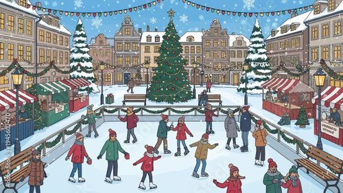 A high-quality top-down shot of a minimalist wooden desk featuring a sleek laptop and a ceramic mug of steaming coffee in a bright modern office