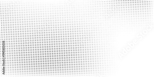 Dot mesh wave halftone gradient background. Faded grit noise texture. White and black sand art abstract simple