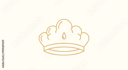 Golden crown icon vector
