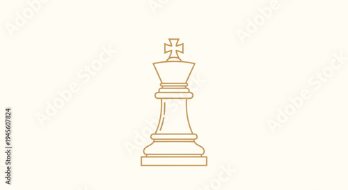 Vector king chess piece icon