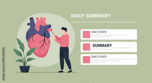 Cardiology Summary: Doctor Explains Heart Health Data on Screen