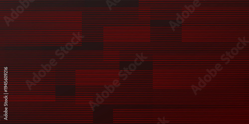 Red steel mesh background with red glowing lines with free space for design. Modern technology innovation simple design light texture