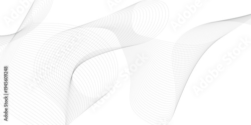 Abstract wave element for design. Digital frequency track equalizer. Stylized line art background. Vector	. 