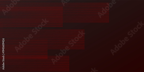 Red steel mesh background with red glowing lines with free space for design. Modern technology innovation simple design light