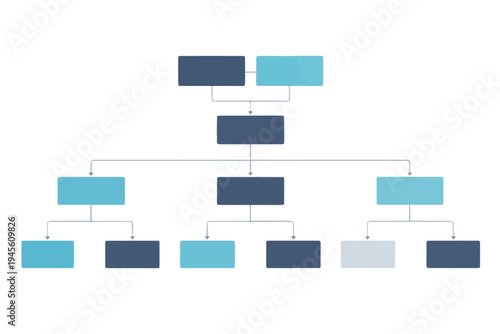 Component Architecture Block Network – Software System Flat Vector