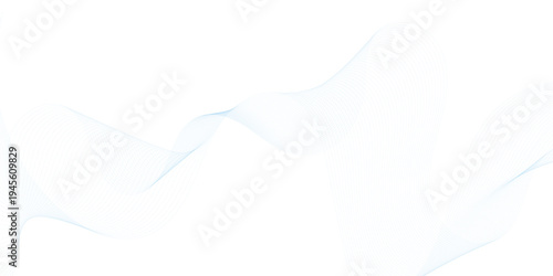 Wave with lines created using blend tool. Curved wavy line, smooth stripe. Abstract wave element for design.  Vector eps10