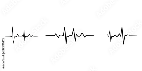 Medical heart rate line or pulse trace. electrocardiogram or ecg graph showing heartbeat rhythm, representing health, life, and urgent care