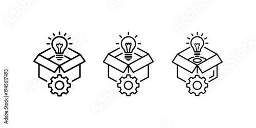 Creative thinking process optimization with innovative ideas, solutions, new projects development, and successful business strategy implementation