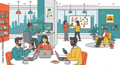 People Working on Laptops Together.