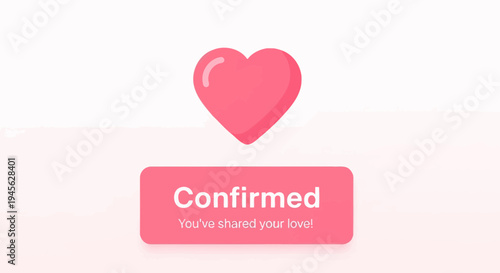 Confirmed Love Icon - Share Affection Graphic