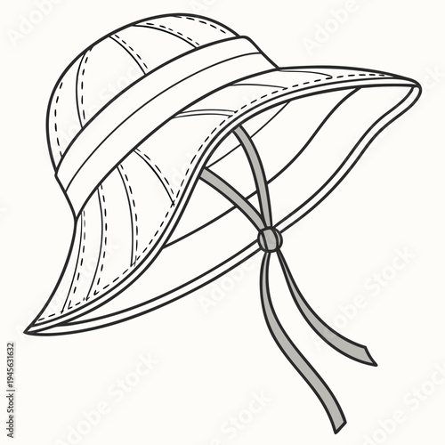 A fedora hat with a wide brim and indented crown