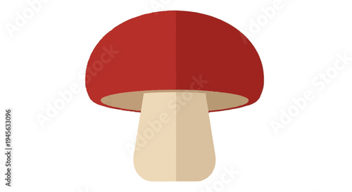 Red Mushroom Fungus Toadstool Illustration.