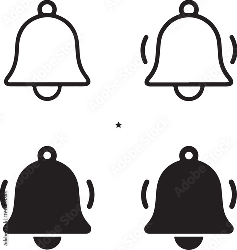 Isolated Social Media Notification Bell Icon Design, Social Media Notification Bell icon, Social Media Notification Bell vector, digital alert communication concept, online engagement system