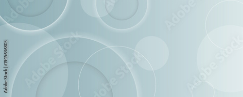 Abstract gray and white gradient background with dynamic and elegant circle shape decoration. Modern design with light and shadow effects. Creative curved line style. EPS. 2