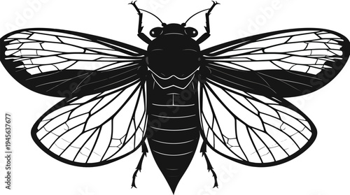 black and white butterfly isolated