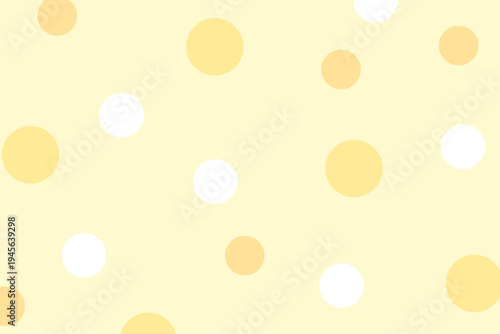 黄色　パステル 水玉 ドット パターン 背景 可愛い デザイン 素材