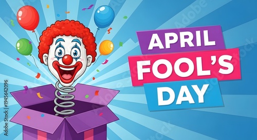 Wallpaper Mural April fools day cartoon clown surprise Torontodigital.ca