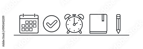 Personal productivity and structured daily planning helping professionals organize tasks, manage priorities, and maintain consistent progress toward goals in a focused work routine, blank