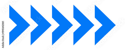 Right swipe arrow icon collection. Directional right movement arrow set illustrating slide or swipe actions. 