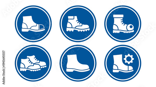Ice Skates and Roller Skates Icon Set for Sports and Recreation. Vector Icons Set