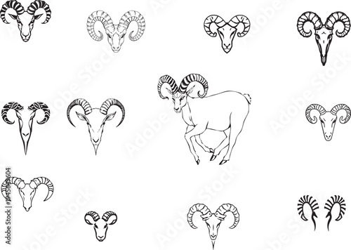 aries symbol Illustrator Artwork pack