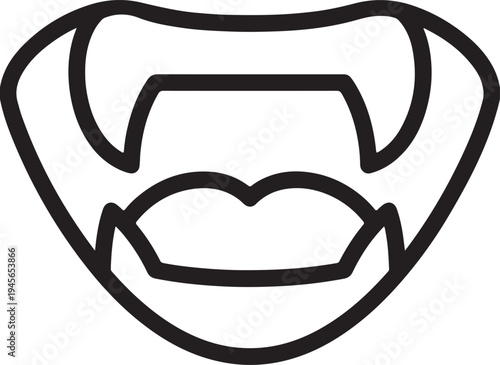 Simple placeholder image concept showing empty sentence and tags ready for naming an image