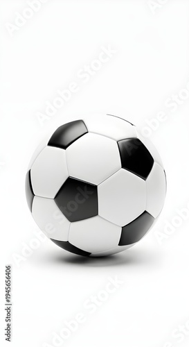 soccer ball isolated on white