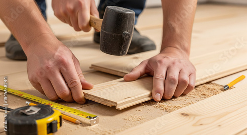 laying wooden floors