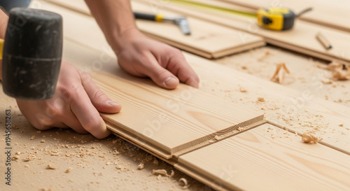 laying wooden floors