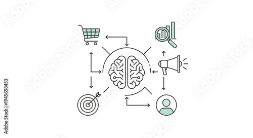 Brain-Centered Marketing Strategy - Targeting Consumers with Data Analysis.