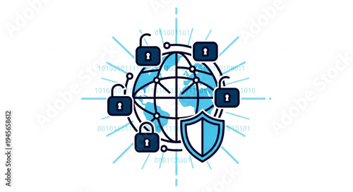 Global Network Security - Protecting Data with Blockchain Technology.