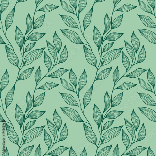 tropical and floral botanical background and wallpaper pattern