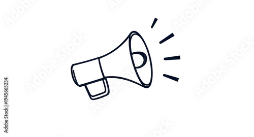 megaphone, loudspeaker, speaker, announcement, announce, broadcast, voice, sound, amplify, volume, alert, message, communication, marketing, promotion, advertising, campaign, protest, rally, attention