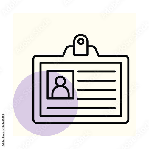 ID Card vector, pixel perfect, illustrator file 
