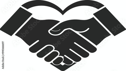 hand shake vector illustration