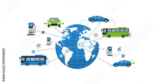 Global Electric Vehicle Network - Sustainable Transportation Solutions for a Greener Future.