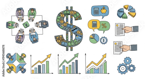 Financial Growth and Business Strategy - A Visual Representation of Investment and Success.