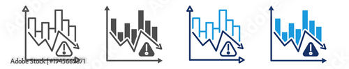 reduce risk icon set with multi concept