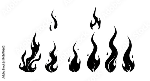 fire, flame, flames, blaze, burn, ignite, spark, flare, inferno, wildfire, bonfire, torch, furnace, heat, hot, glow, ember, combustion, energy, power, silhouette, black, shadow, outline, contour, symb
