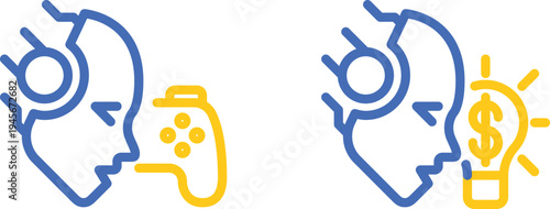 The duality of brain inspiration from creativity and financial motivation