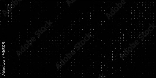 Question mark Seamless Dark pattern. Seamless repeating tiling question flat pattern. Question marks design for social media quiz, survey or poll. EPS Vector