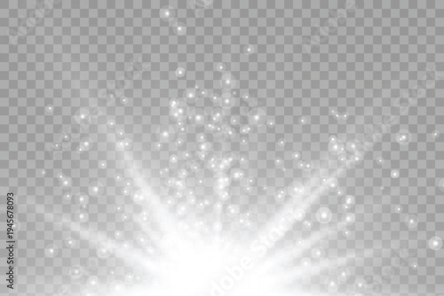 Bright saturated light equipped with glare flash rays displays your background , vector , sunbeam.