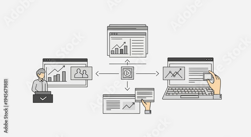 Digital Transformation Workflow with Data Analysis and Online Collaboration